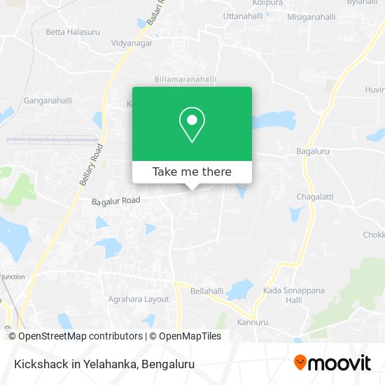 Kickshack in Yelahanka map
