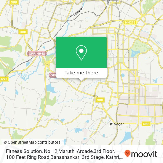 Fitness Solution, No 12,Maruthi Arcade,3rd Floor, 100 Feet Ring Road,Banashankari 3rd Stage, Kathri map