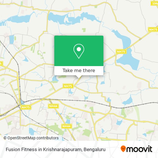 Fusion Fitness in Krishnarajapuram map