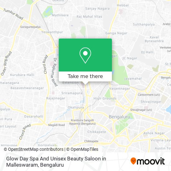 Glow Day Spa And Unisex Beauty Saloon in Malleswaram map