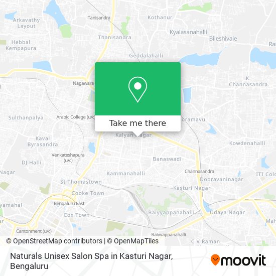 Naturals Unisex Salon Spa in Kasturi Nagar map