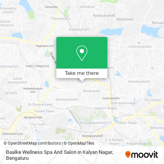 Baalke Wellness Spa And Salon in Kalyan Nagar map