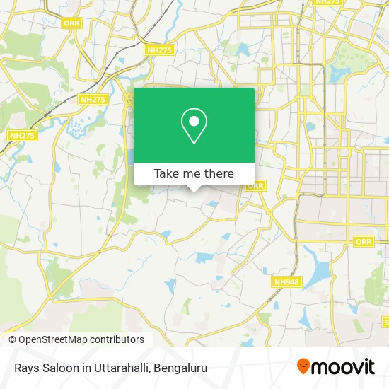 Rays Saloon in Uttarahalli map