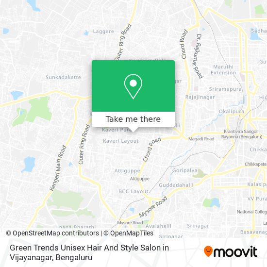 How to get to Green Trends Unisex Hair And Style Salon in Vijayanagar in  Marenahalli by Bus, Metro or Train?