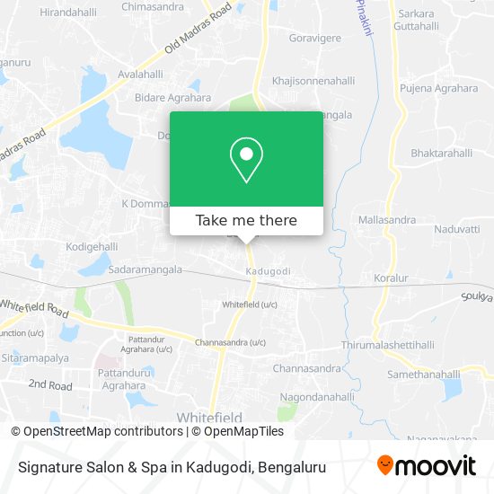 Signature Salon & Spa in Kadugodi map