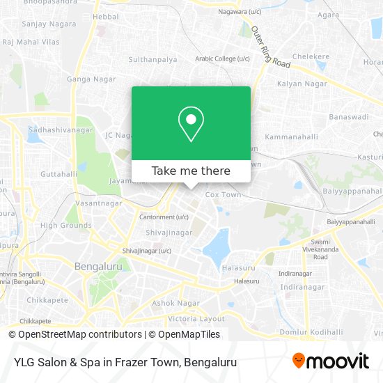 YLG Salon & Spa in Frazer Town map