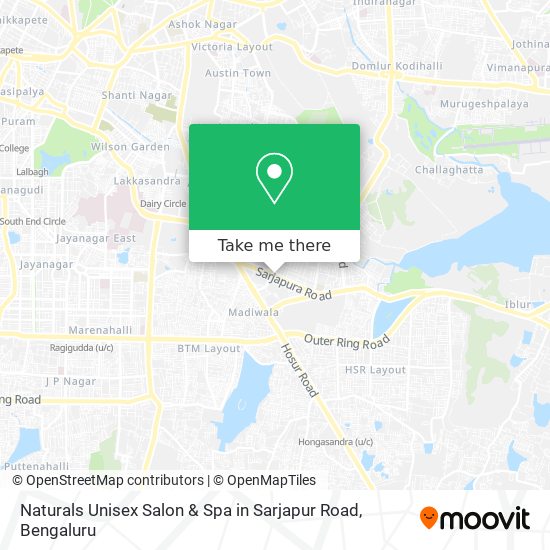 Naturals Unisex Salon & Spa in Sarjapur Road map