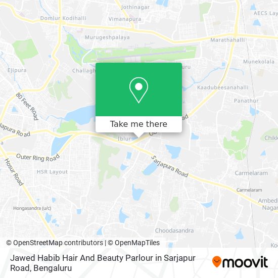 Jawed Habib Hair And Beauty Parlour in Sarjapur Road map