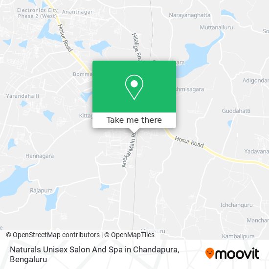 Naturals Unisex Salon And Spa in Chandapura map