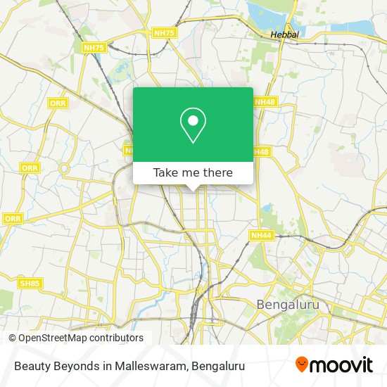 Beauty Beyonds in Malleswaram map