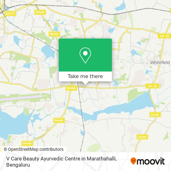 V Care Beauty Ayurvedic Centre in Marathahalli map