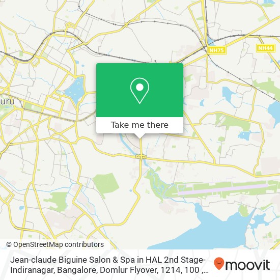 Jean-claude Biguine Salon & Spa in HAL 2nd Stage-Indiranagar, Bangalore, Domlur Flyover, 1214, 100 map