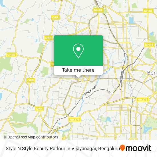 Style N Style Beauty Parlour in Vijayanagar map