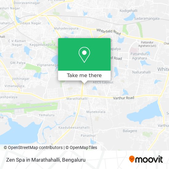 Zen Spa in Marathahalli map