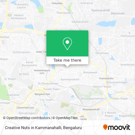 Creative Nuts in Kammanahalli map