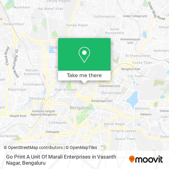 Go Print A Unit Of Marali Enterprises in Vasanth Nagar map