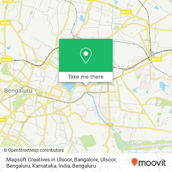 Magsoft Creatives in Ulsoor, Bangalore, Ulsoor, Bengaluru, Karnataka, India map
