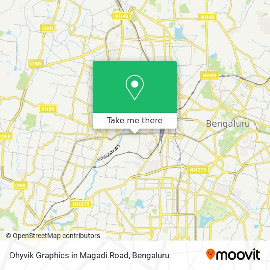 Dhyvik Graphics in Magadi Road map