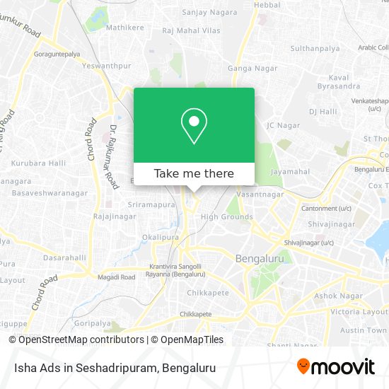 Isha Ads in Seshadripuram map
