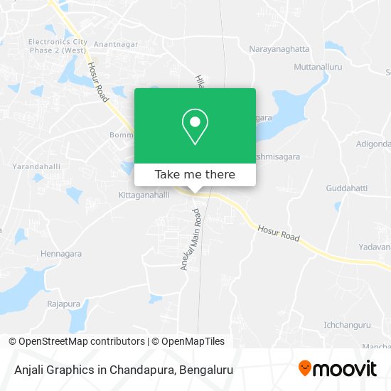 Anjali Graphics in Chandapura map