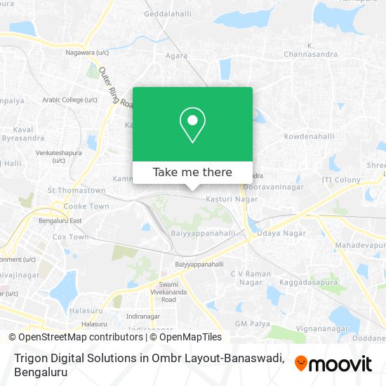 Trigon Digital Solutions in Ombr Layout-Banaswadi map