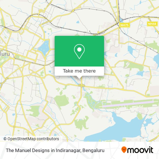 The Manuel Designs in Indiranagar map