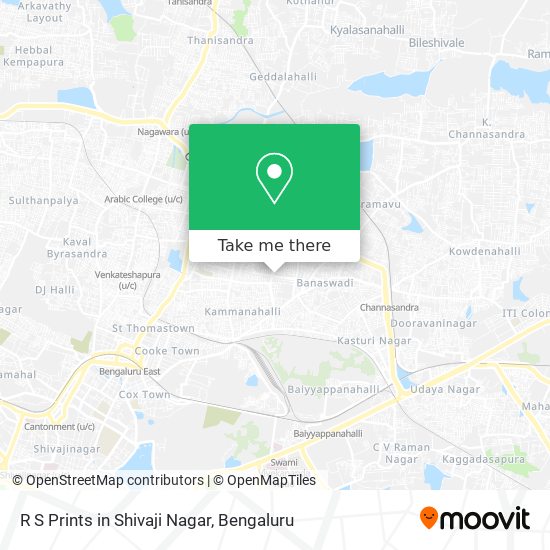 R S Prints in Shivaji Nagar map