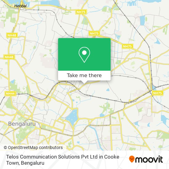 Telos Communication Solutions Pvt Ltd in Cooke Town map