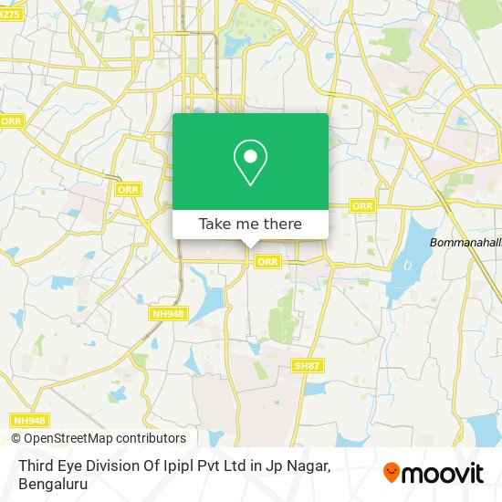 Third Eye Division Of Ipipl Pvt Ltd in Jp Nagar map