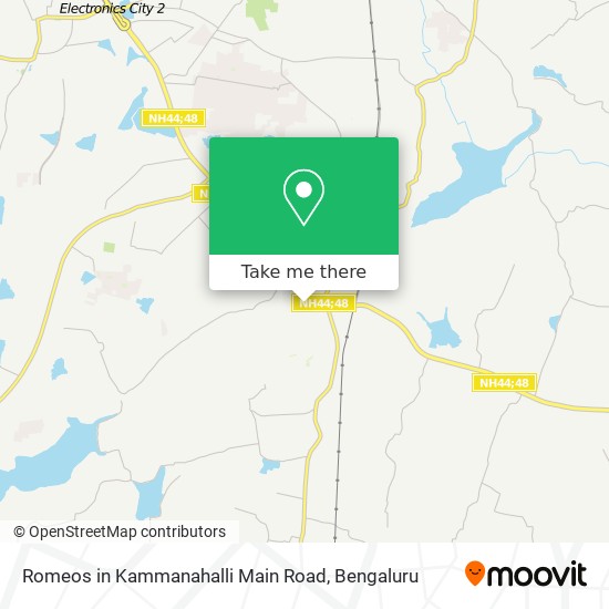 Romeos in Kammanahalli Main Road map
