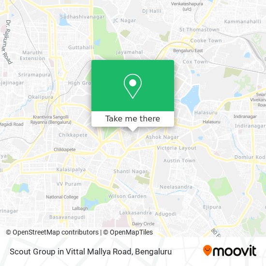 Scout Group in Vittal Mallya Road map
