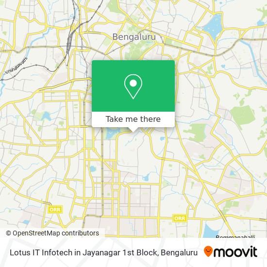 Lotus IT Infotech in Jayanagar 1st Block map