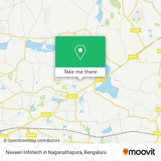 Naveen Infotech in Naganathapura map