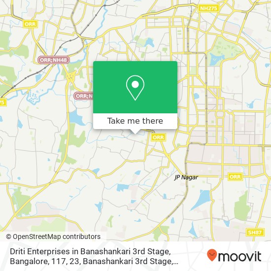 Driti Enterprises in Banashankari 3rd Stage, Bangalore, 117, 23, Banashankari 3rd Stage, Banashanka map