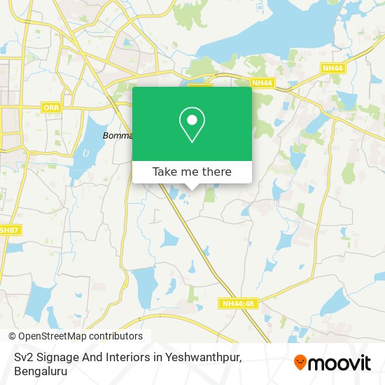 Sv2 Signage And Interiors in Yeshwanthpur map