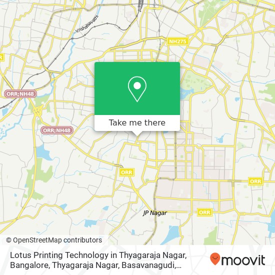 Lotus Printing Technology in Thyagaraja Nagar, Bangalore, Thyagaraja Nagar, Basavanagudi, Bengaluru map