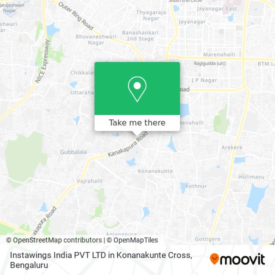 Instawings India PVT LTD in Konanakunte Cross map
