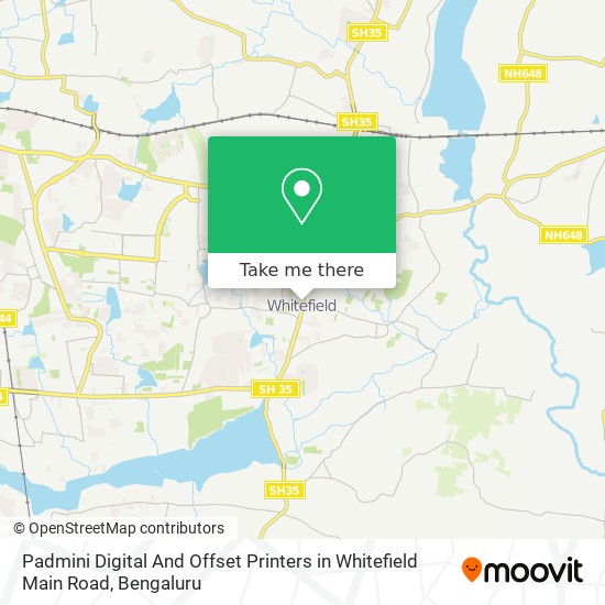 Padmini Digital And Offset Printers in Whitefield Main Road map