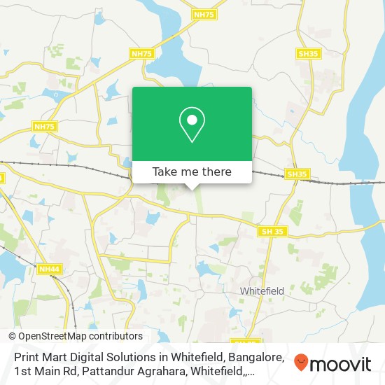 Print Mart Digital Solutions in Whitefield, Bangalore, 1st Main Rd, Pattandur Agrahara, Whitefield, map