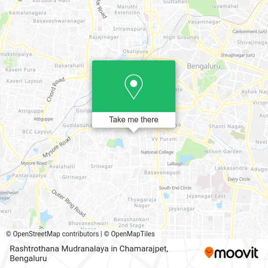 Rashtrothana Mudranalaya in Chamarajpet map