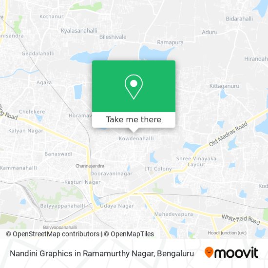 Nandini Graphics in Ramamurthy Nagar map