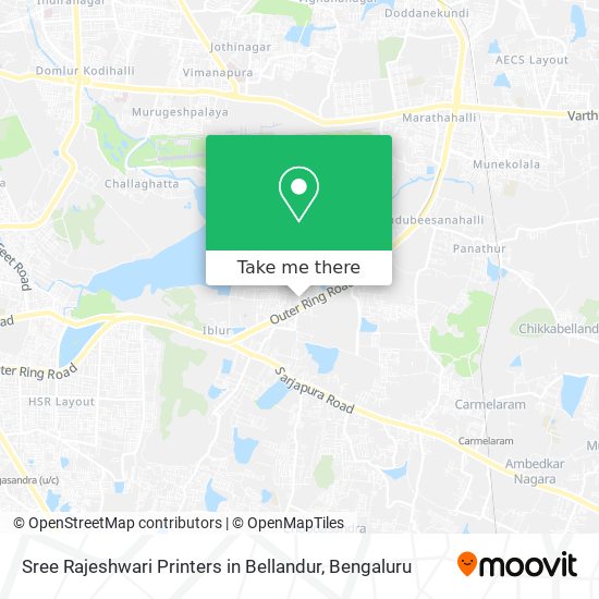Sree Rajeshwari Printers in Bellandur map