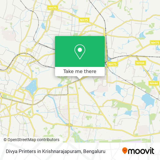 Divya Printers in Krishnarajapuram map