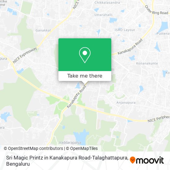 Sri Magic Printz in Kanakapura Road-Talaghattapura map