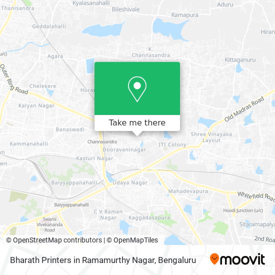 Bharath Printers in Ramamurthy Nagar map
