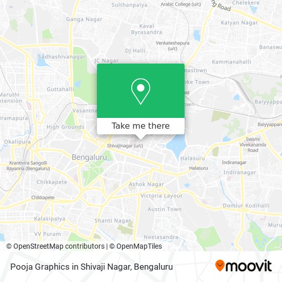Pooja Graphics in Shivaji Nagar map