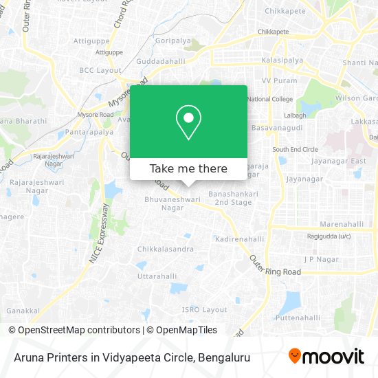 Aruna Printers in Vidyapeeta Circle map
