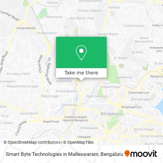 Smart Byte Technologies in Malleswaram map