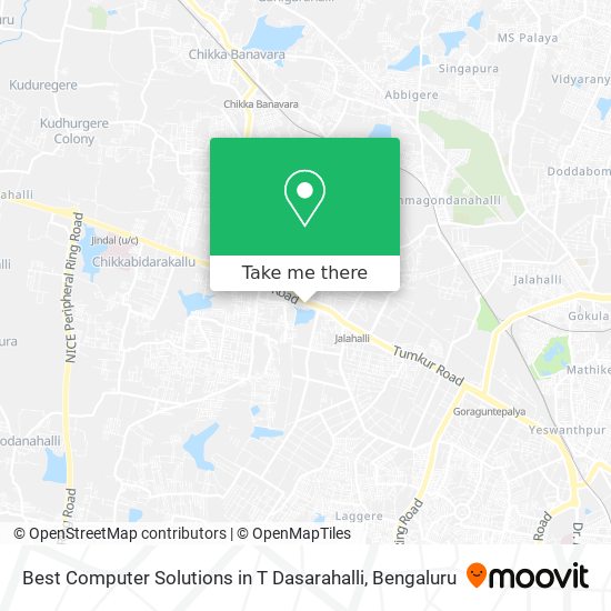 Best Computer Solutions in T Dasarahalli map