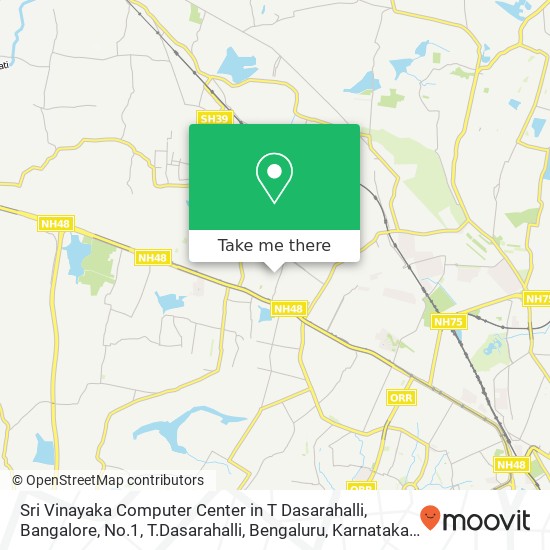 Sri Vinayaka Computer Center in T Dasarahalli, Bangalore, No.1, T.Dasarahalli, Bengaluru, Karnataka map
